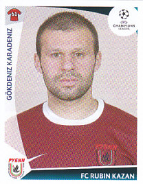 Gokdeniz Karadeniz Rubin Kazan samolepka UEFA Champions League 2009/10 #406